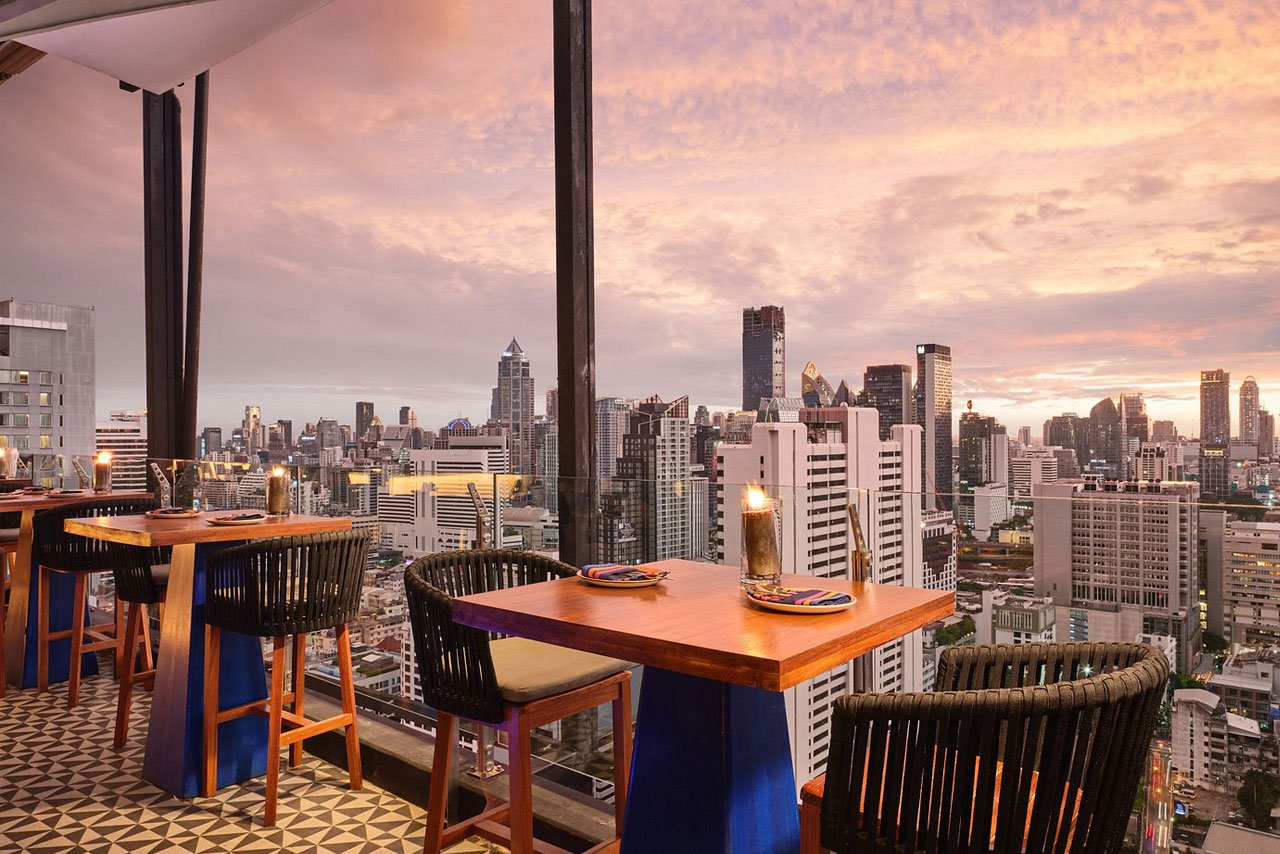 Above Eleven rooftop in Nana / Sukhumvit, Bangkok