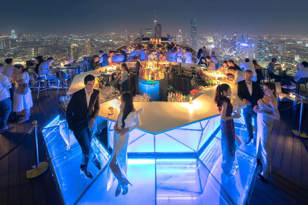 Moon Bar rooftop in Sathorn, Bangkok