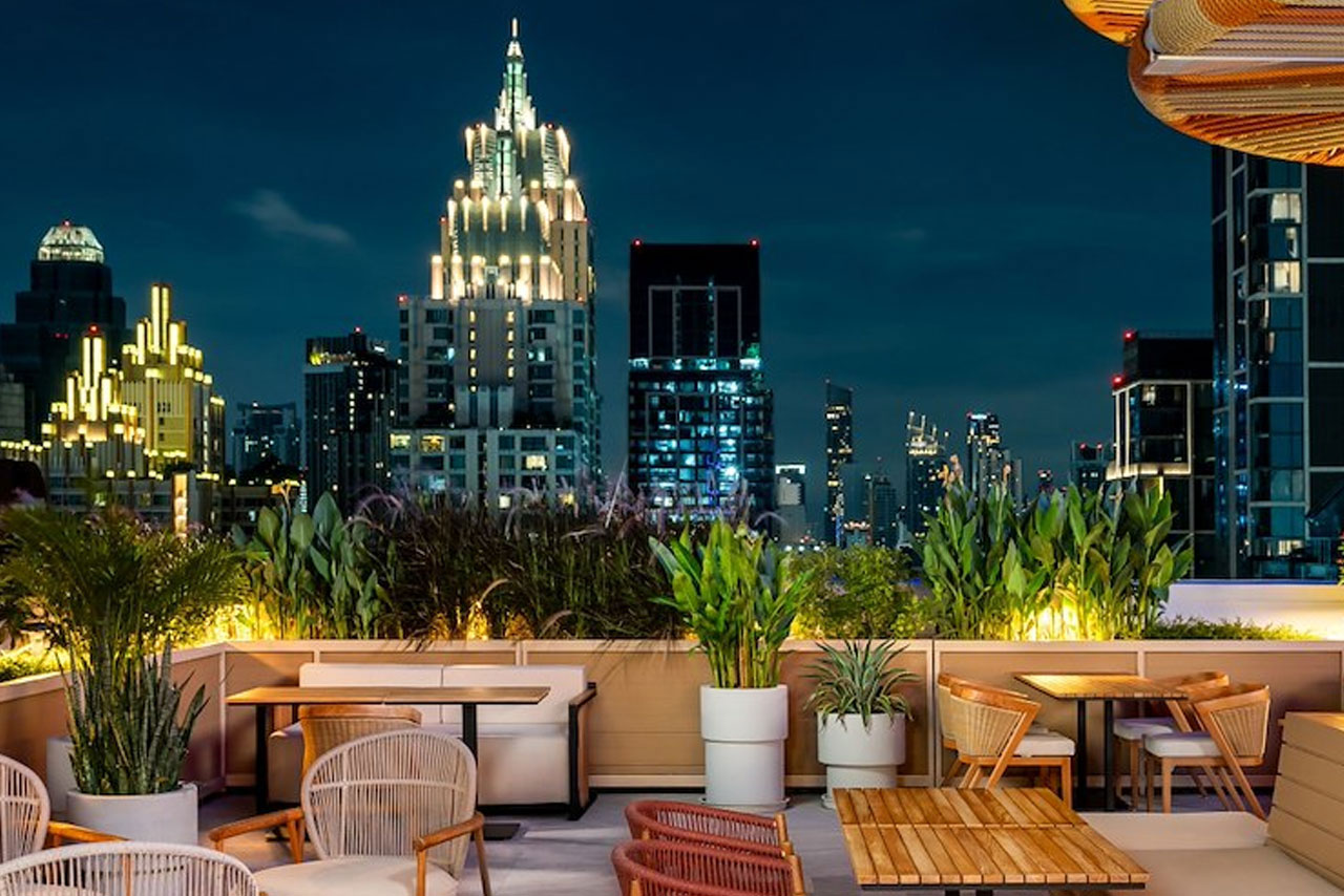 Moxy Rooftop Bar rooftop in Chidlom / Ratchaprasong, Bangkok