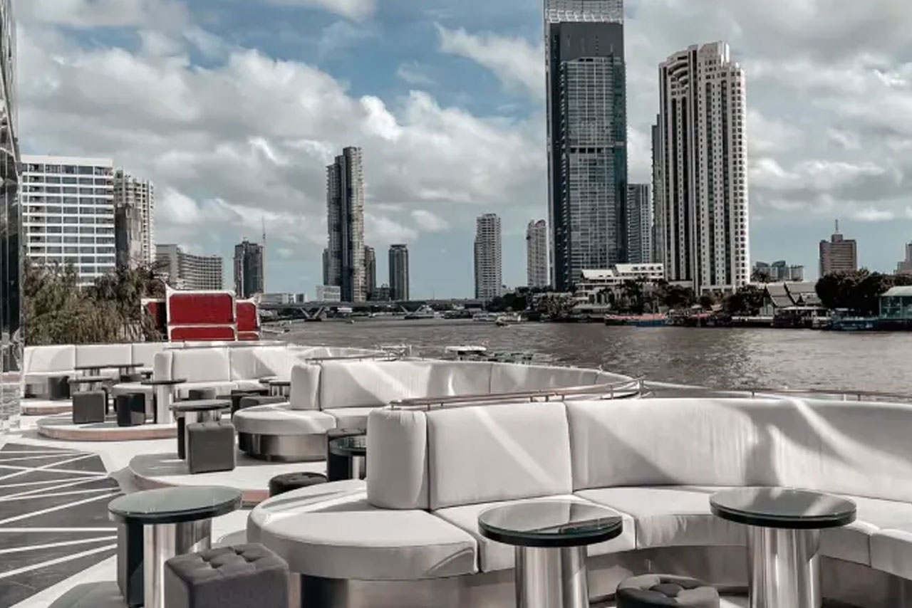 Osca & Blanco Bar and Restaurant rooftop in Bang Rak, Bangkok