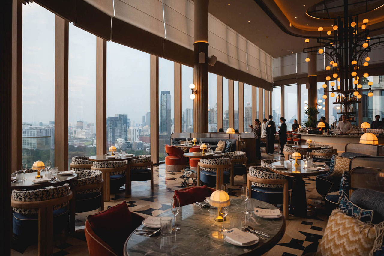 Piscari rooftop in Lumphini / Wireless Road, Bangkok