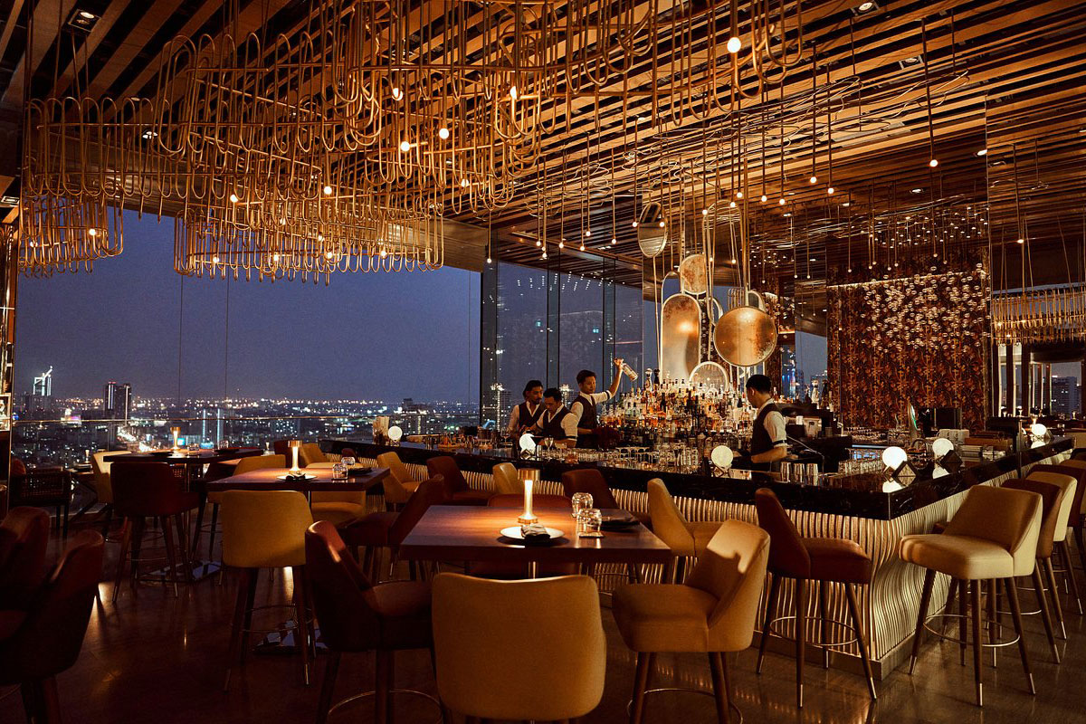 SEEN Restaurant & Bar rooftop in Riverside / Thon Buri, Bangkok