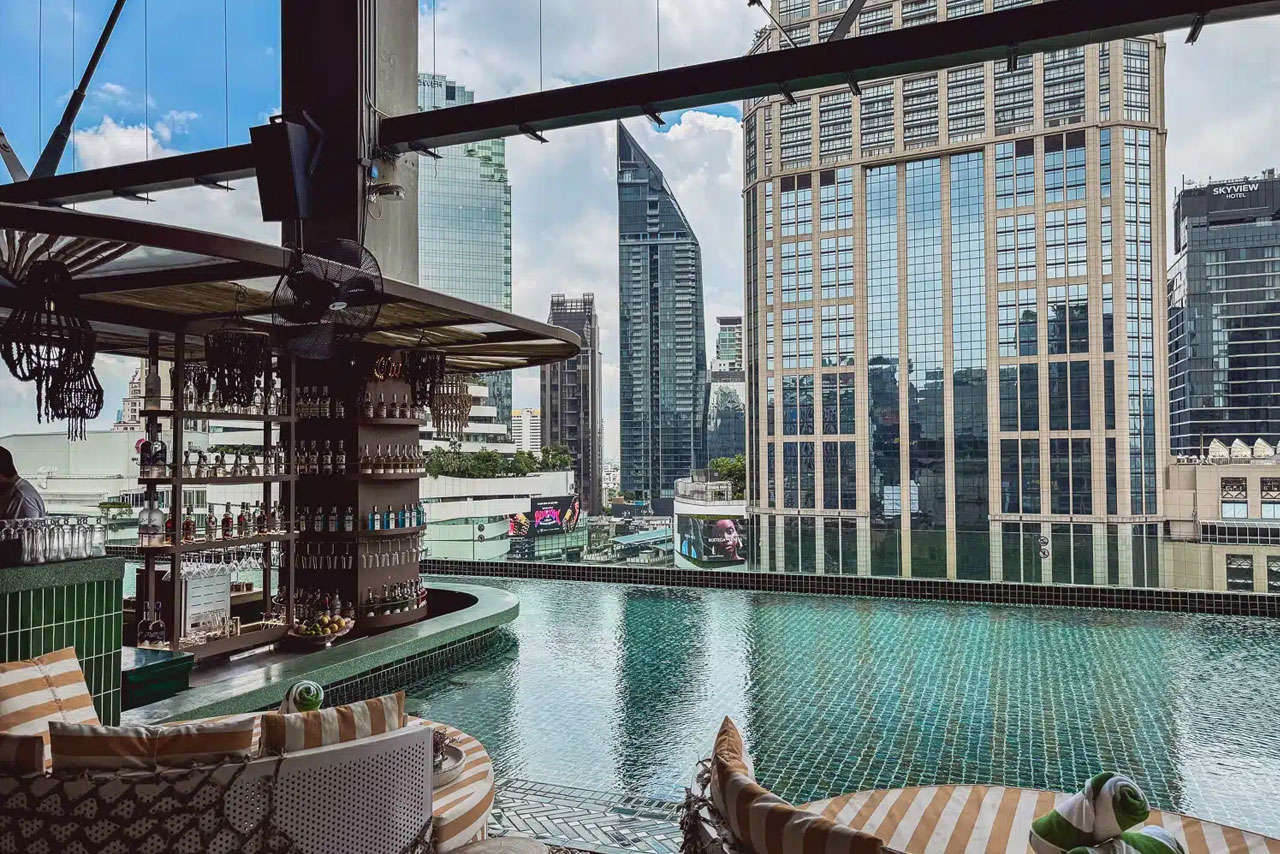 TRIBE Sky Beach Club rooftop in Phrom Phong / Sukhumvit, Bangkok