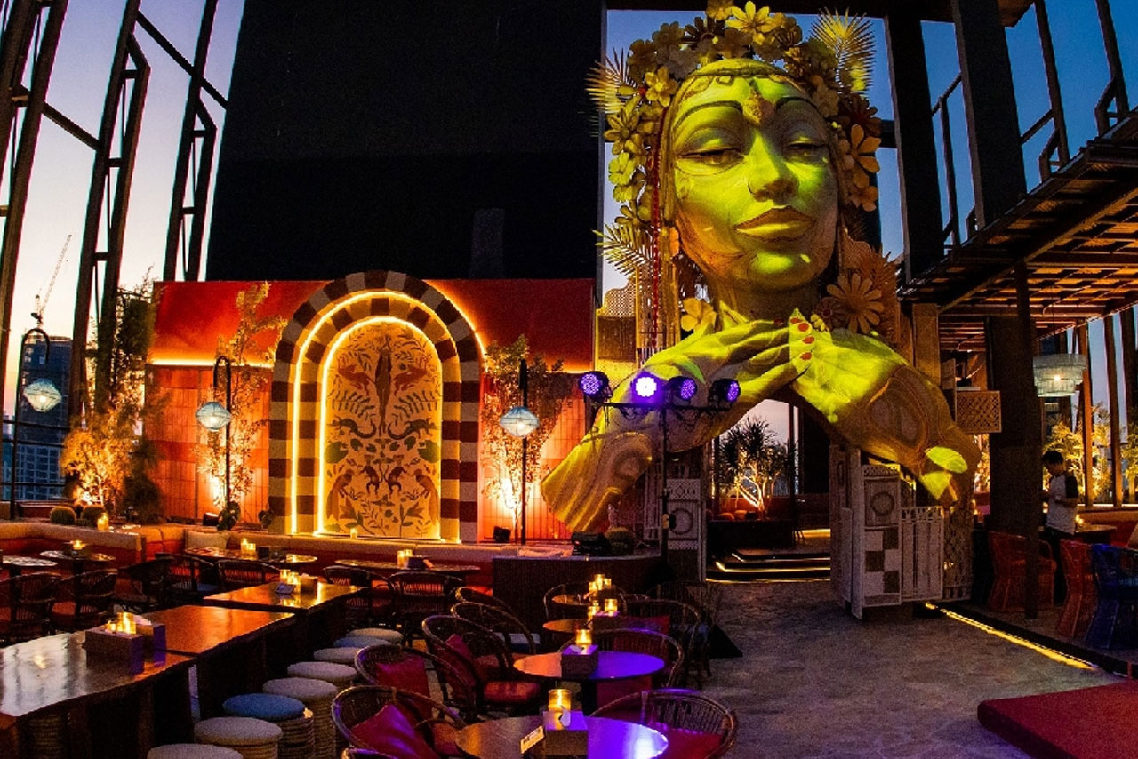 Tulum Skybar rooftop in Ekkamai, Bangkok