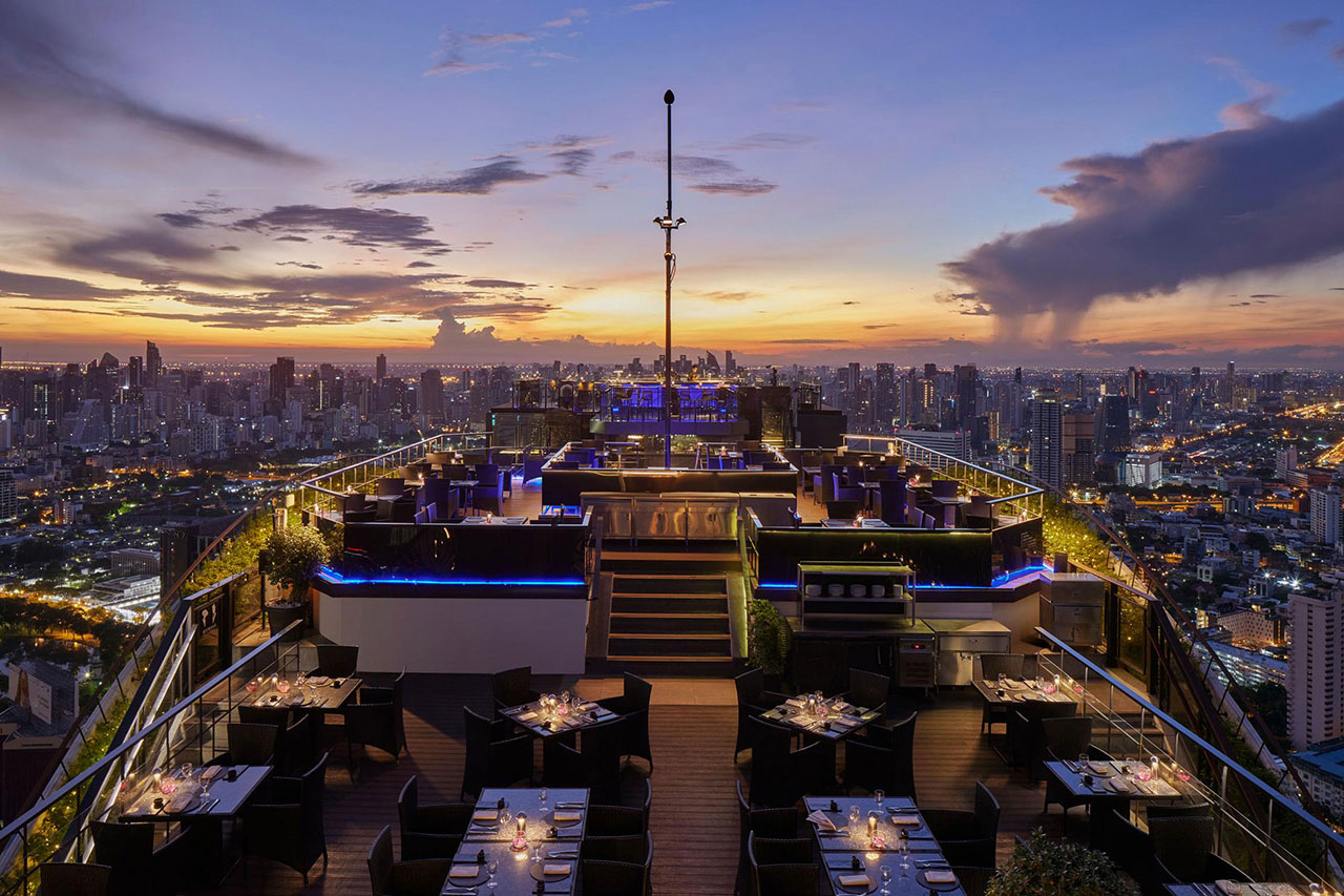 Vertigo rooftop in Sathorn, Bangkok