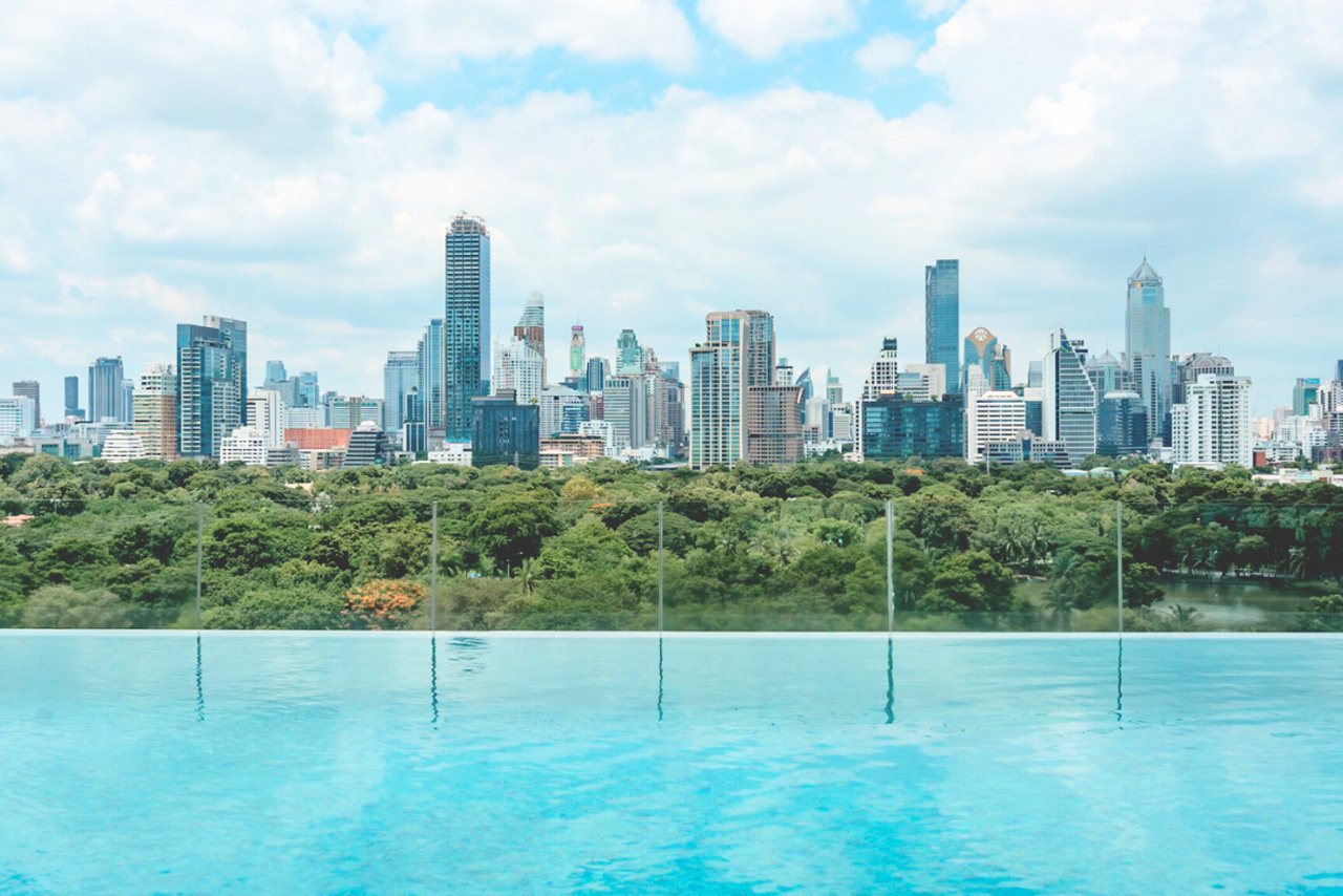 The Water Club rooftop bar in Silom / Lumphini, Bangkok
